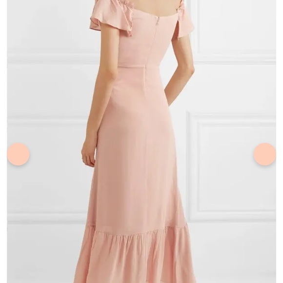 NWT Reformation Butterfly Off-The-Shoulder w sweetheart neck & flounced hem - Picture 2 of 7